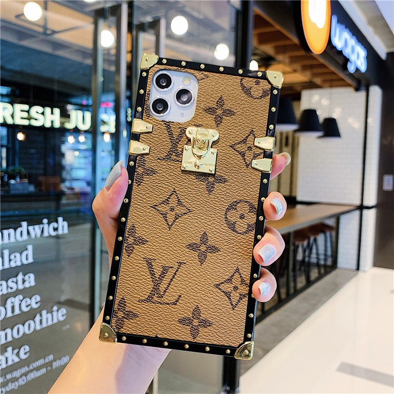 Ốp điện thoại da hình vuông in logo LV cho SAMSUNG M20 M30 A40S A10S A20S S20 S20PLUS S11E S11 S11PLUS S20ULTRA