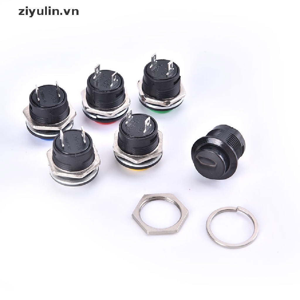 Công Tắc Nhấn Bật / Tắt Đèn LED Xe Hơi ziyulin 16mm 12V-24V Chống Thấm Nước