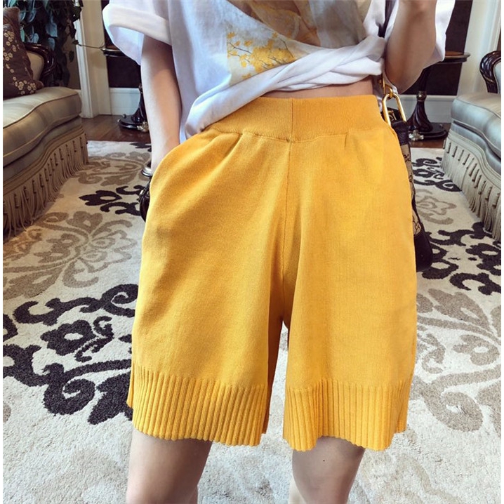 Quần đùi lưng cao phong cách Harajuku cá tính dành cho nữ