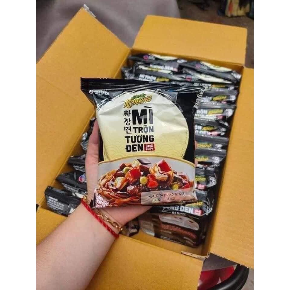 THÙNG 20 GÓI MỲ TRỘN TƯƠNG ĐEN KORENO HÀN QUỐC