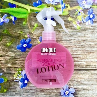 Lotion làm sạch và ngăn ngừa gàu làm mát lạnh da đầu Unique Refreshing Scalp 200ml- Chai