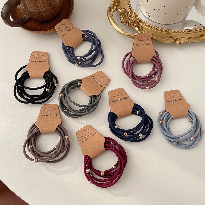 Set 6 dây cột tóc cao su vải phong cách Hàn Quốc xinh xắn cho nữ mã PK-023