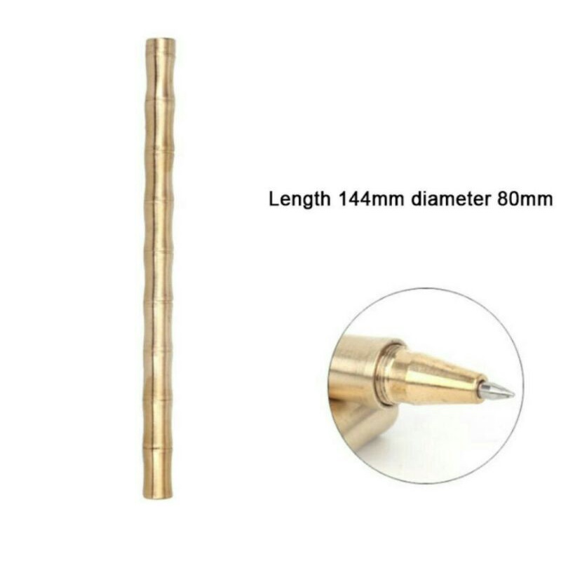 ✅Bút bi kim loại bút ký cao cấp sang trọng hình cây tre,  đồng thau ngòi 0.5mm