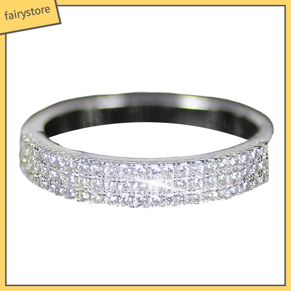 Nhẫn Hợp Kim Đính Đá Kiểu Dáng Sang Trọng