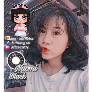 [KHÔNG CẬN] Mẫu Naomi nâu - đen - giãn 15mm - Vassen Contact Lens - kính áp tròng