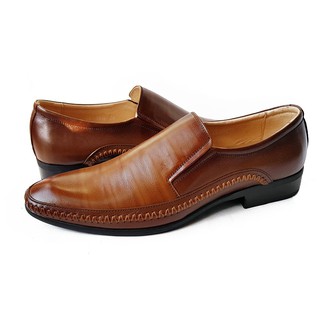 [Xả Hàng] Giày Loafer Nam Giày Lười Nam Da Bò Thật Ensado CS7216 (Nâu)