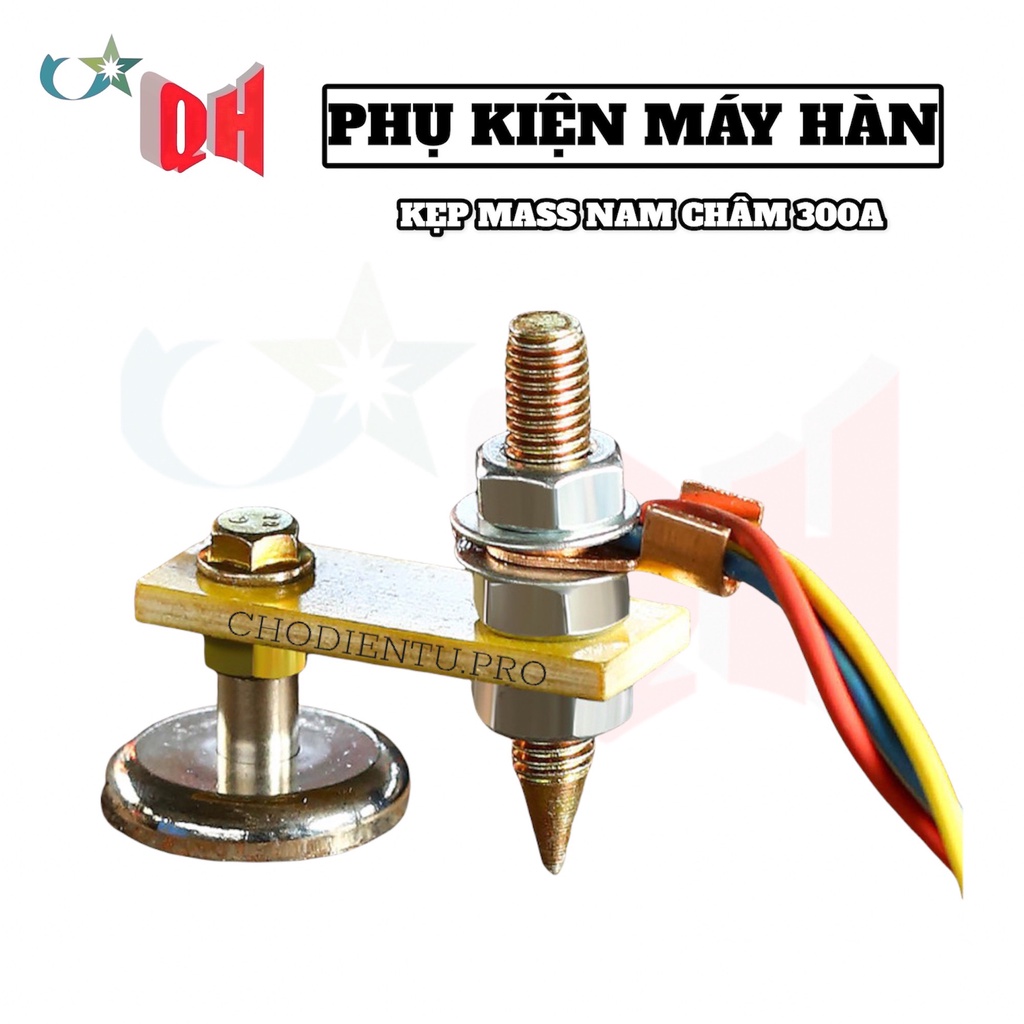 Kẹp mass nam châm 300A, 500A siêu dính dùng cho máy hàn