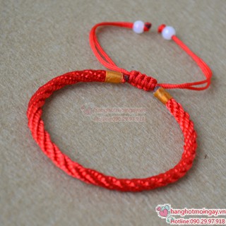 vòng tay dây đỏ may mắn