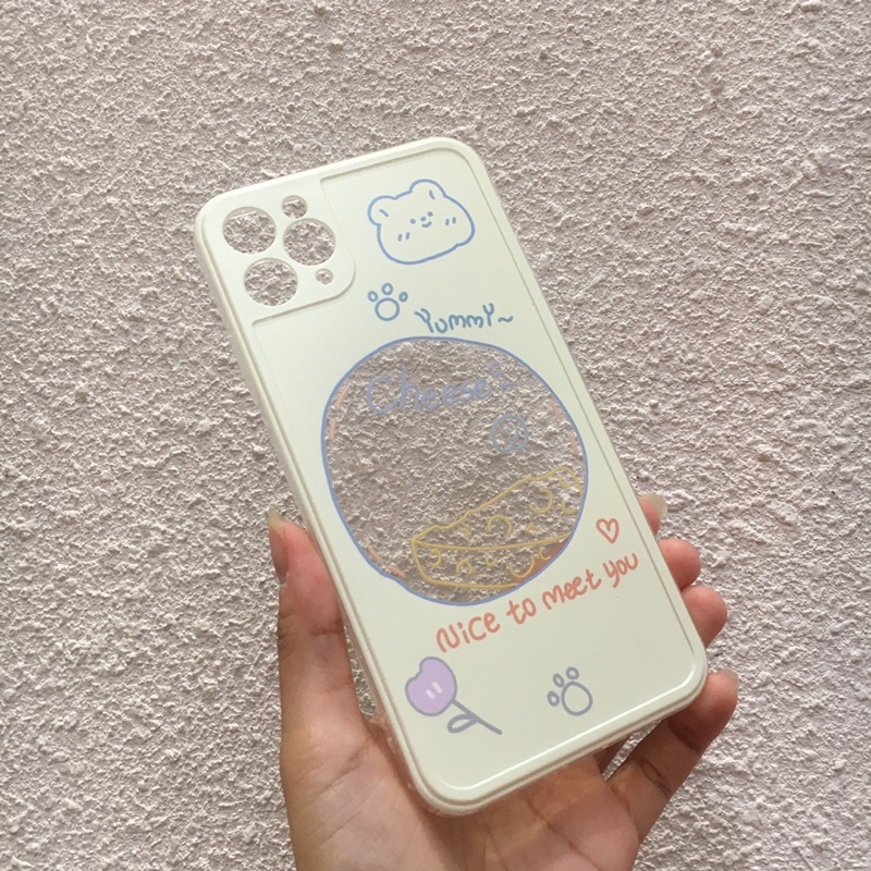 Ốp lưng Iphone Cheese Xanh lơ dành cho Iphone 7/7plus/8/8plus/x/xr/xs/11/12/13/pro/promax