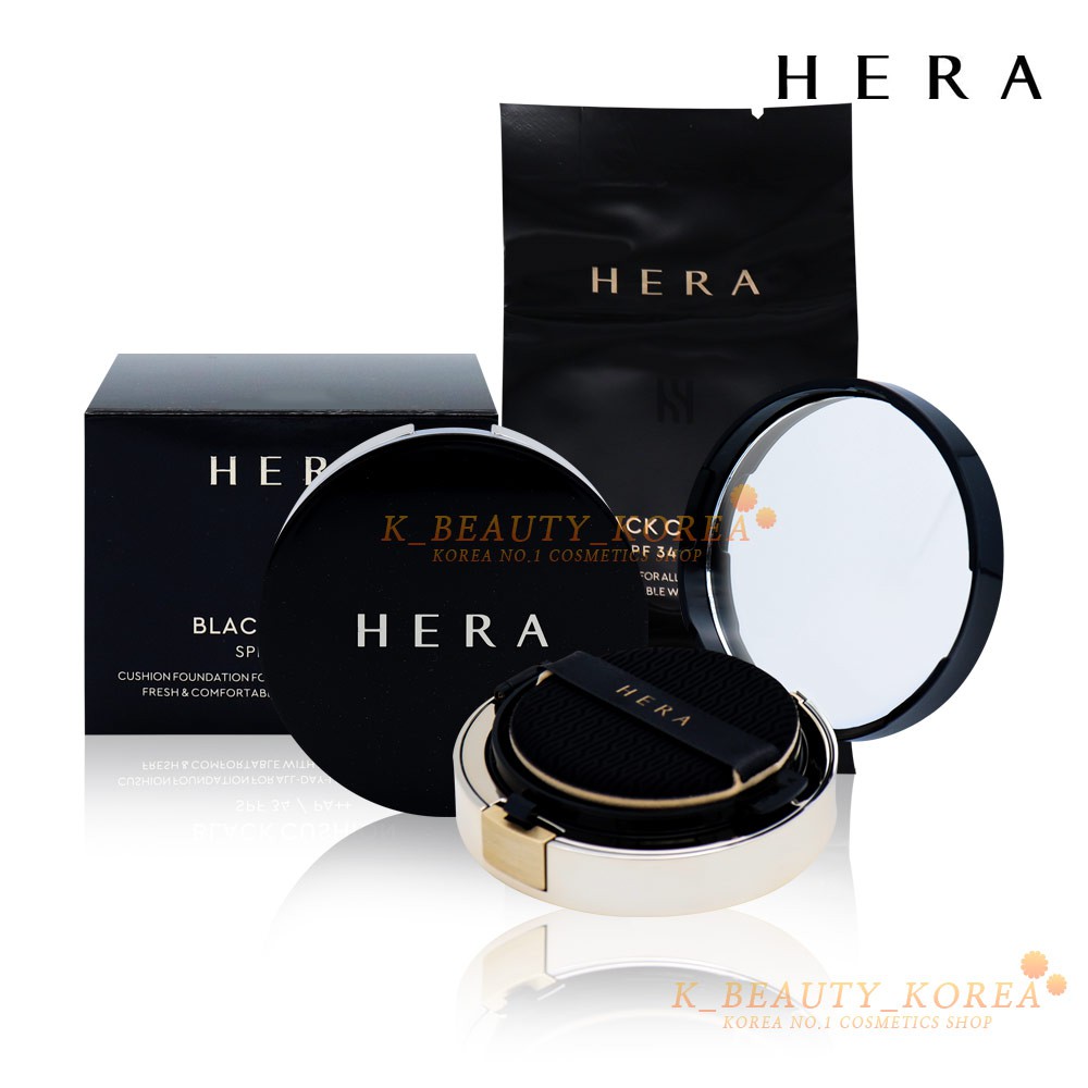 [Hàng mới về] Phấn Nước Màu Đen Hera Chống Nắng HERA Black Cushion 15g 15g Spf34 / Pa + +
