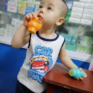 Bộ cotton ba lỗ cho bé