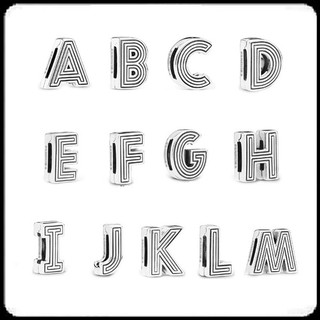 Silver Letter Clip Charm