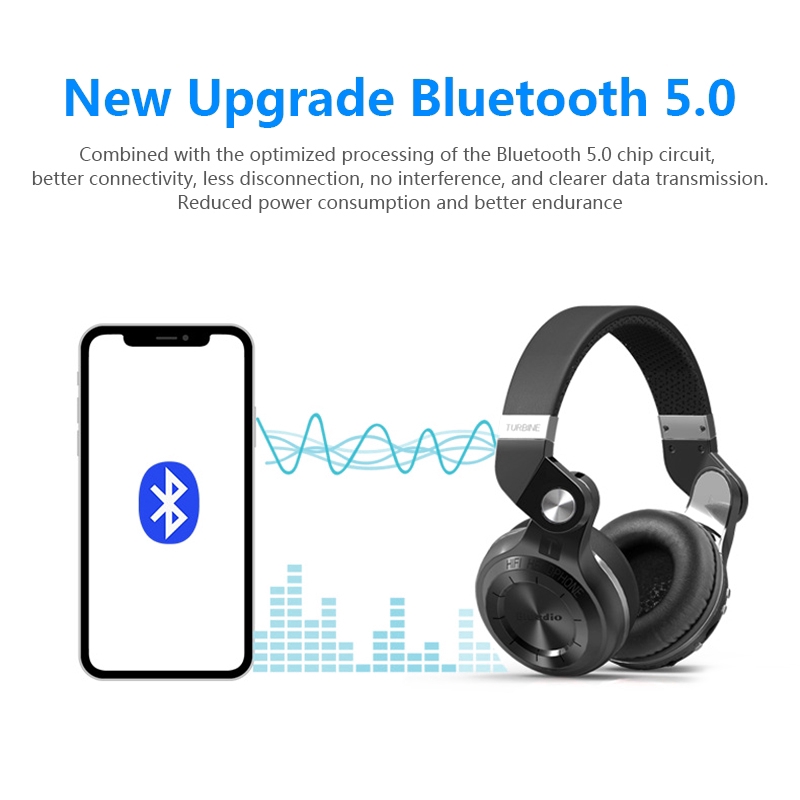 Tai Nghe Bluetooth 5.0 Không Dây Bluedio T2 Fm