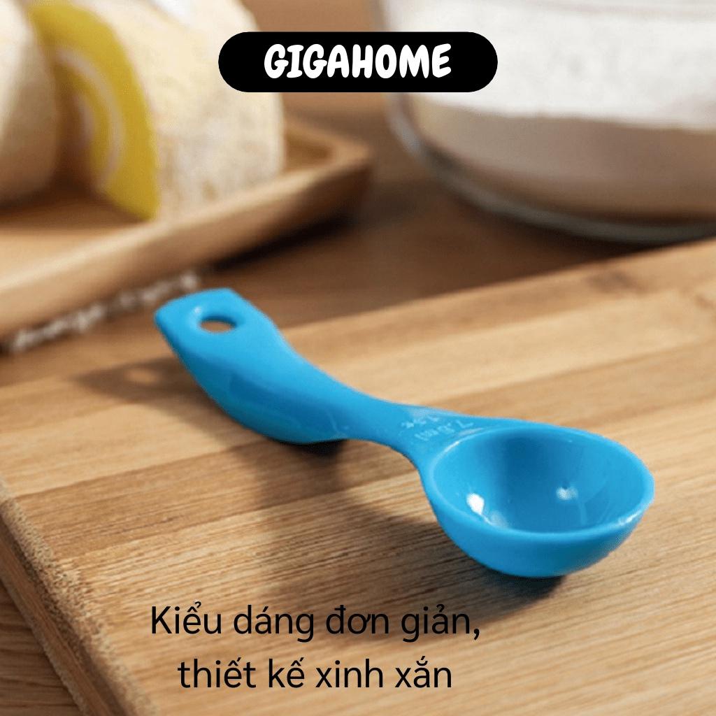 Muỗng Đo Lường GIGAHOME Bộ 5 Muỗng Thìa Đong Định Lượng Gia Vị, Làm Bánh Nhiều Kích Cỡ 9599