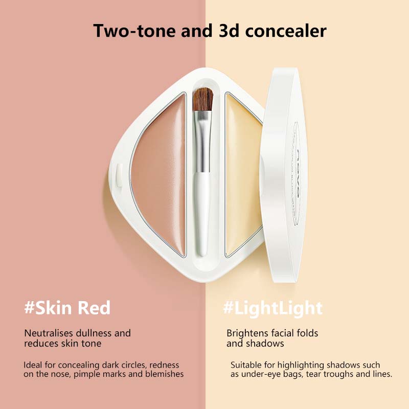 Kem Che Khuyết Điểm Hai Màu Che Phủ Đốm Mụn Quầng Thâm Dưới Mắt Lâu Trôi Không Thấm Nước JP5