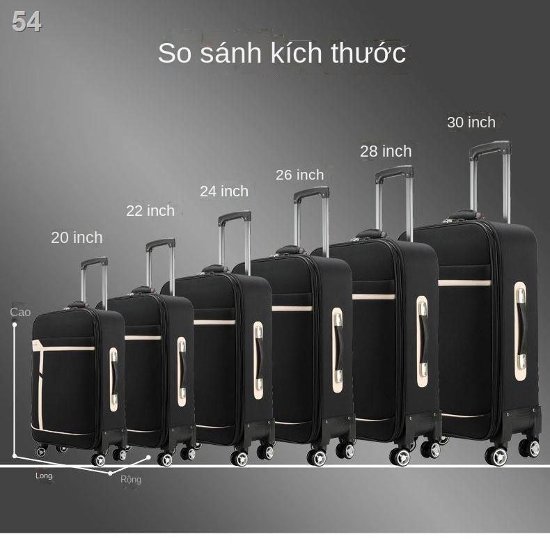 （Hộp kéo）Vali kéo vải cỡ lớn 30 inch nam, thùng đựng hành lý, hộp mật mã, bánh đa năng, lên máy bay 20