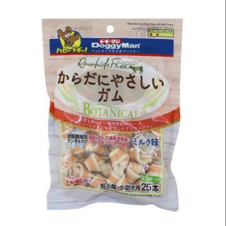 Xương nơ hương sữa dành cho chó Doggyman size lớn gói 25 que