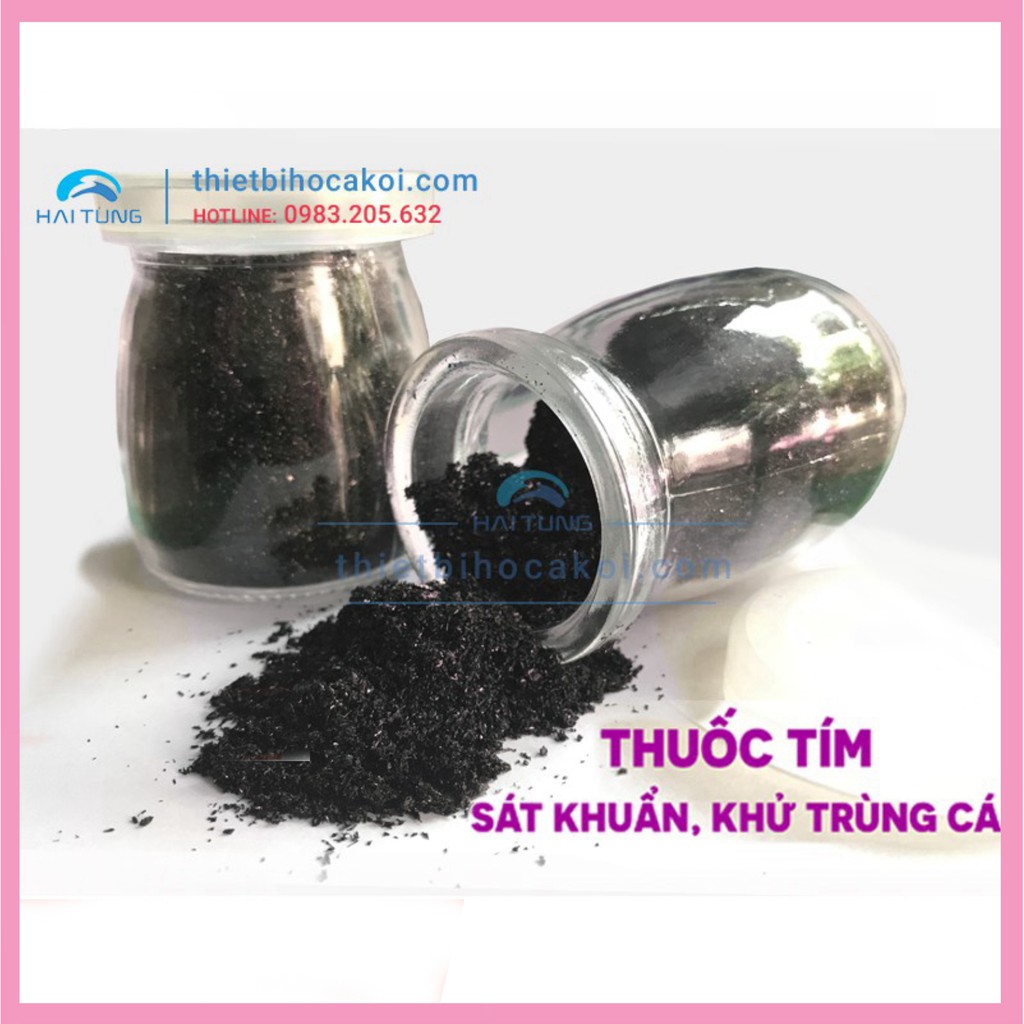 Chế Phẩm Th.uốc Tím 100g Dùng Khử Trùng Nguồn Nước, Tắm Cho Cá