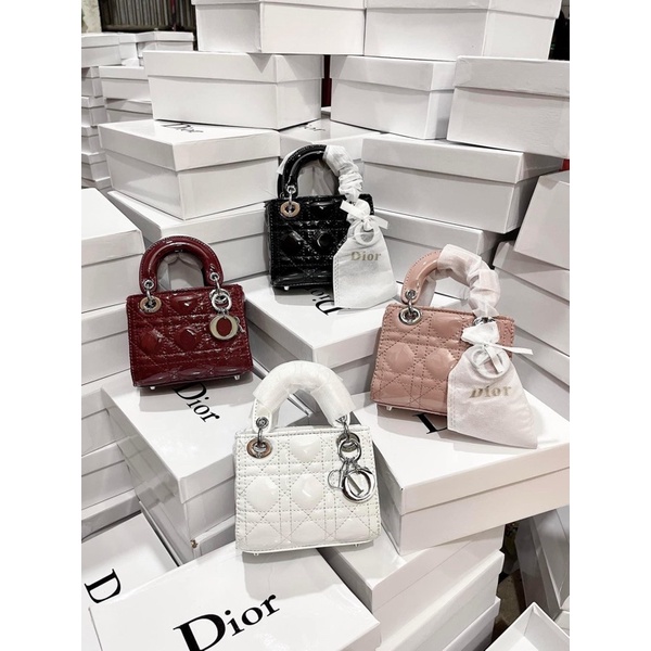 Túi dior 3 ô tang bạc fullboxx