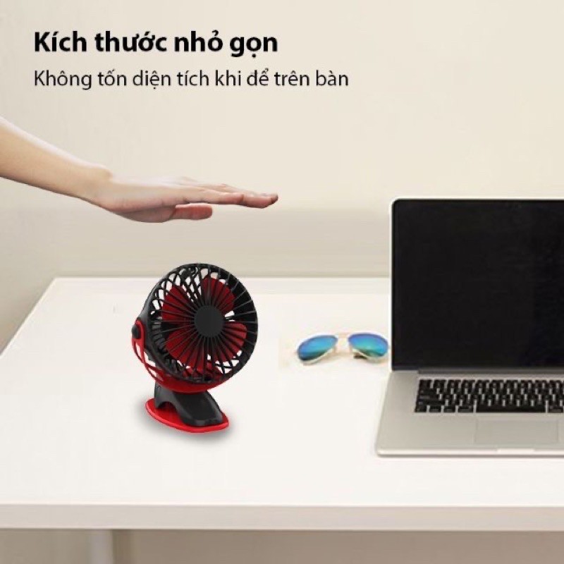 Quạt sạc tích điện mini Yoobao dùng được 32 tiếng