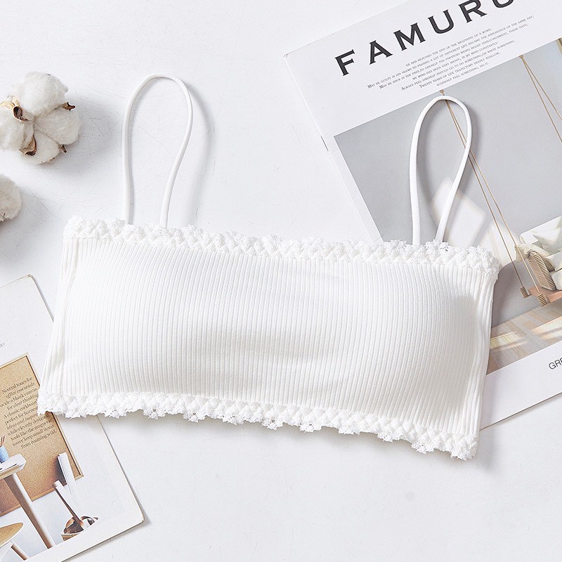 Áo Lót Nữ - Áo bra Nữ gân tăm viên ren nâng ngực sexy điệu đà mẫu Bra 001