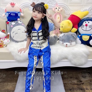 Bộ lụa quần dài 3 màu(18-30kg) cho bé gái
