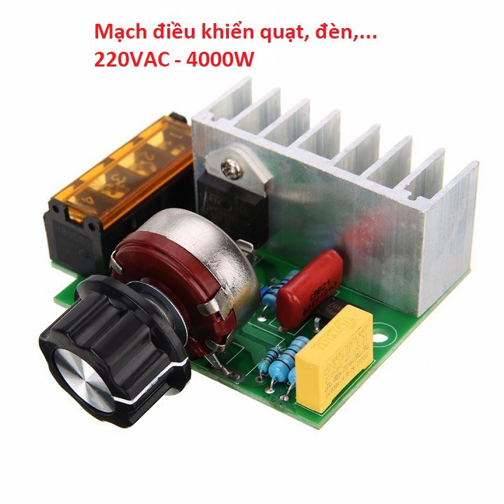 Mạch điều khiển quạt đèn DIMMER 220VAC 4000W