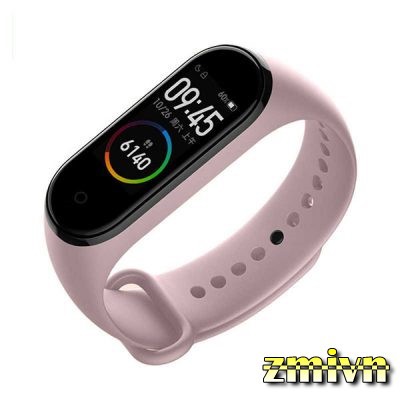 [Hồng nude] Dây đeo silicon thay thế Xiaomi Miband 3 Miband 4 (Hồng)