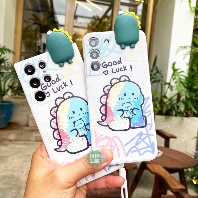 Ốp Lưng Samsung Note 20 Ultra / Note 20 / S20 Ultra / S20+ /S10+ / Note10 Plus / Note 10 Khủng Long Kèm Dây Và Popsocket