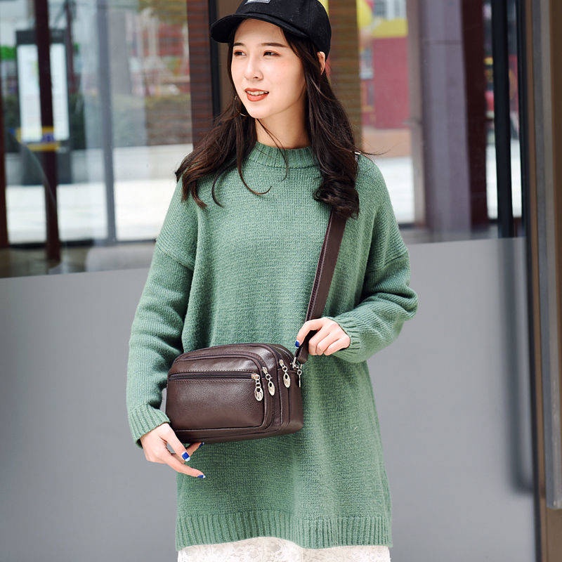 Túi Xách Da PU Nhiều Ngăn Chống Thấm Nước Kiểu Doanh Nhân Thời Trang Cho Phụ Nữ Trung Niên