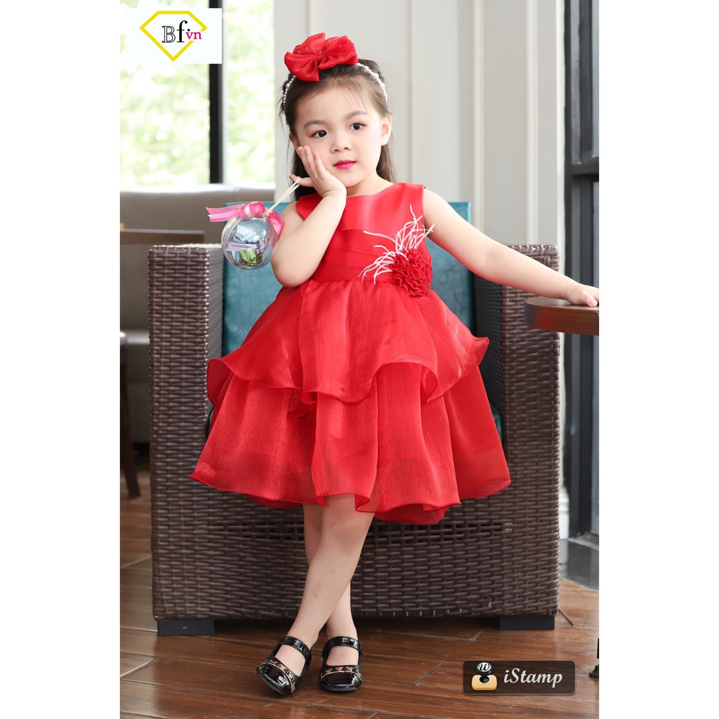 Đầm công chúa dự tiệc cho bé gái DBG047 từ 1 2 3 4 5 6 7 8 9 10 tuổi