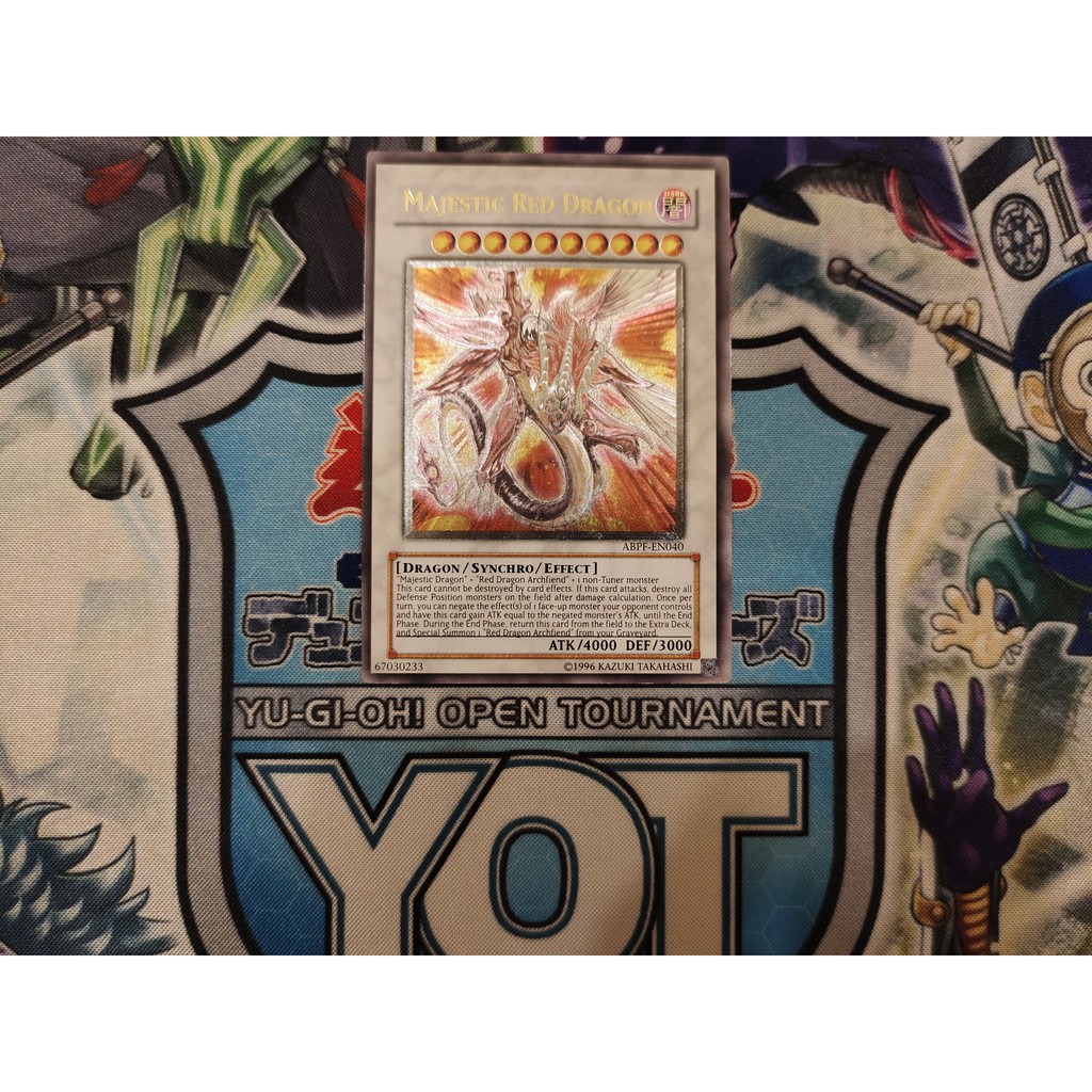 Thẻ bài Yugioh chính hãng Majestic Red Dragon - ABPF-EN040 - Ultimate Rare Unlimited