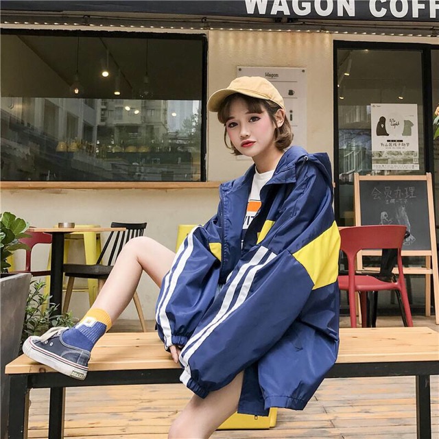 ÁO KHOÁC GIÓ NỮ FORM RỘNG CÁ TÍNH