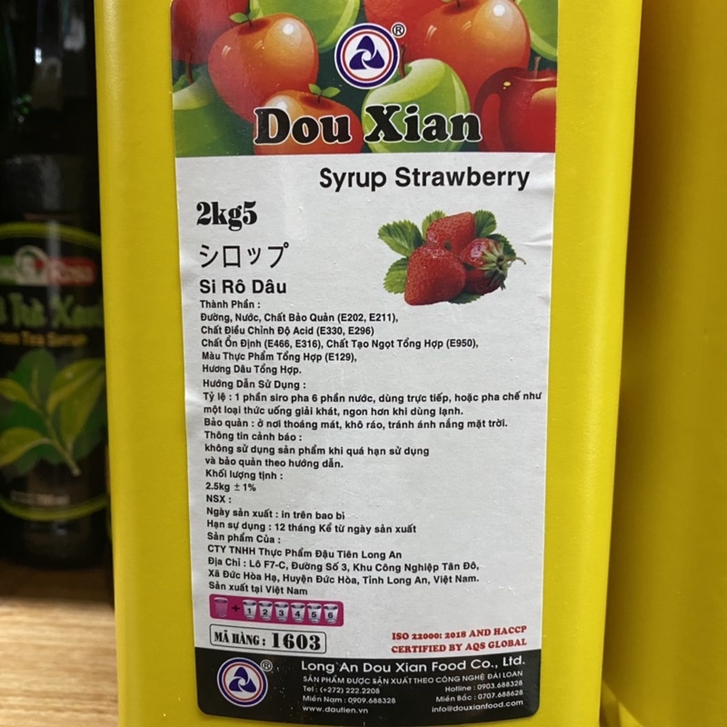 Siro Douxian (Hàng Huy) 2.5Kg Có Đủ Mùi Vị