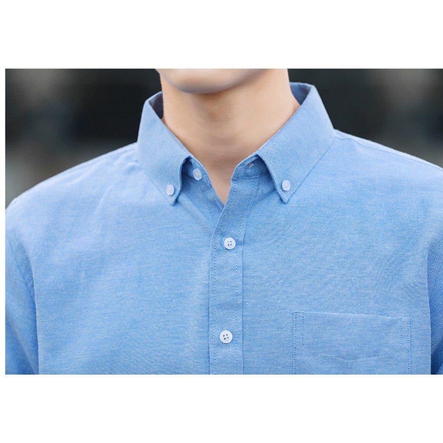 Áo Sơ Mi Nam Dài Tay Công Sở Cao Cấp Phom Chuẩn Vải Mềm Mặc Mát Không Nhăn Kiểu Dáng Hàn Quốc NN03