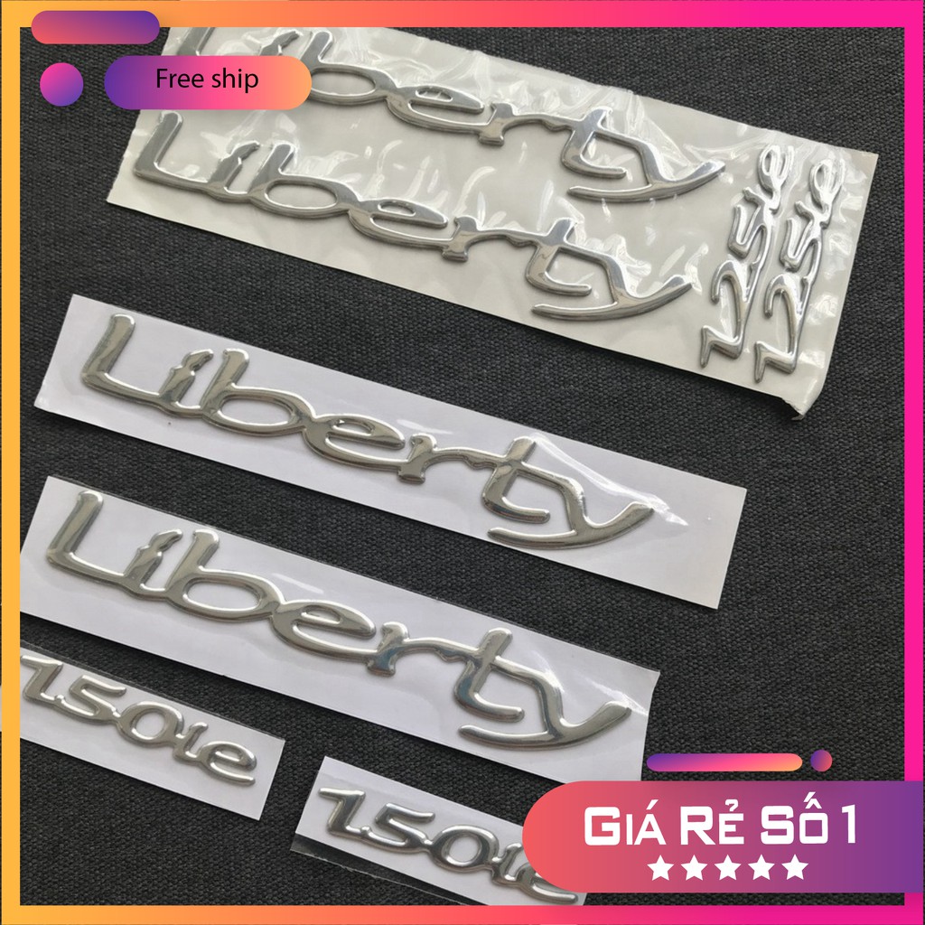 [GIÁ GỐC] Bộ tem chữ nổi LIBERTY CHO DÒNG XE SANG CỦA Ý