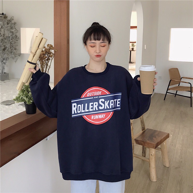 Áo sweater nỉ nam nữ Outside freesize Cheapy unisex phom rộng cổ tròn dáng suông có màu vàng xanh ghi local brand C623 | BigBuy360 - bigbuy360.vn