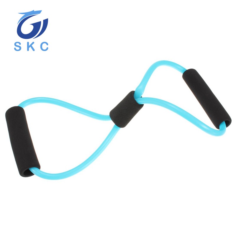 Yoga Resistance Bands Tube Stretch Fitness Pilates Exercise Tool M8VN