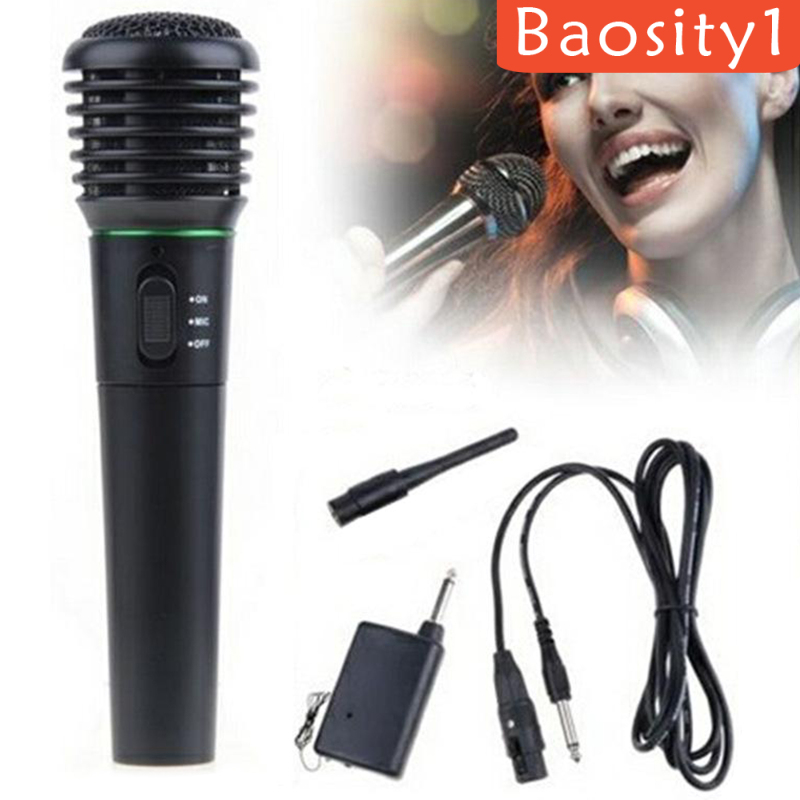 Hệ Thống Micro Cầm Tay Không Dây 2 Trong 1 Chuyên Dụng Hát Karaoke Pro Vhf