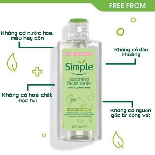 Nước Hoa Hồng Simple Soothing Facial Toner