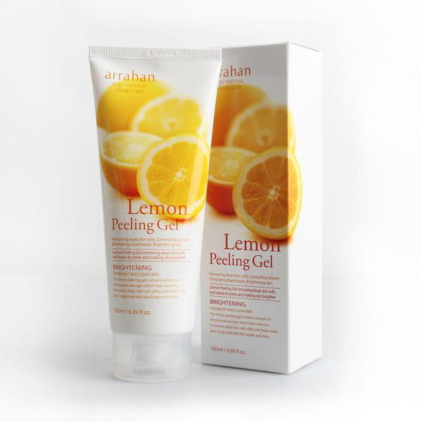 Gel Tẩy Tế Bào Da Chết Chiết Xuất Từ Chanh Vàng ARRAHAN Lemon White Peeling Gel 180ml - 3W073