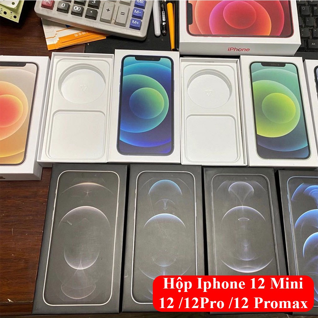 Hộp Iphone 12 Promax / 12 / 12 Pro / 12 Mini Nhiều Màu Đẹp - Trưng bày điện thoại (Hộp Rỗng)