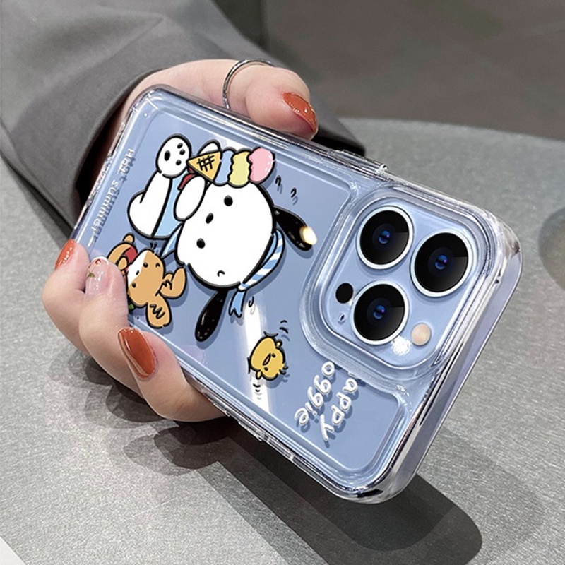 Ốp Điện Thoại Trong Suốt Hình Pochacco Cho iphone 11 13 7 8 Plus 12 13Pro Max X XS Max 7 8 SE 2020