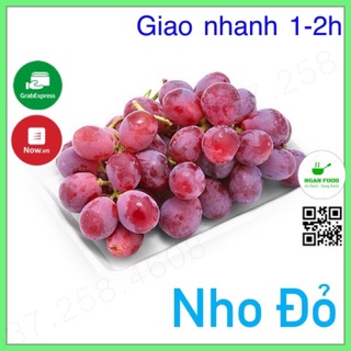 Nho đỏ peru trái lớn, tươi, ngọt, bao ăn, giao nhanh hoả tốc