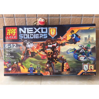 MÔ HÌNH LẮP RÁP BELA 10482  - NEXO SOLDIERS CUỘC CHIẾN VỚI QUÁI VẬT NHAM THẠCH