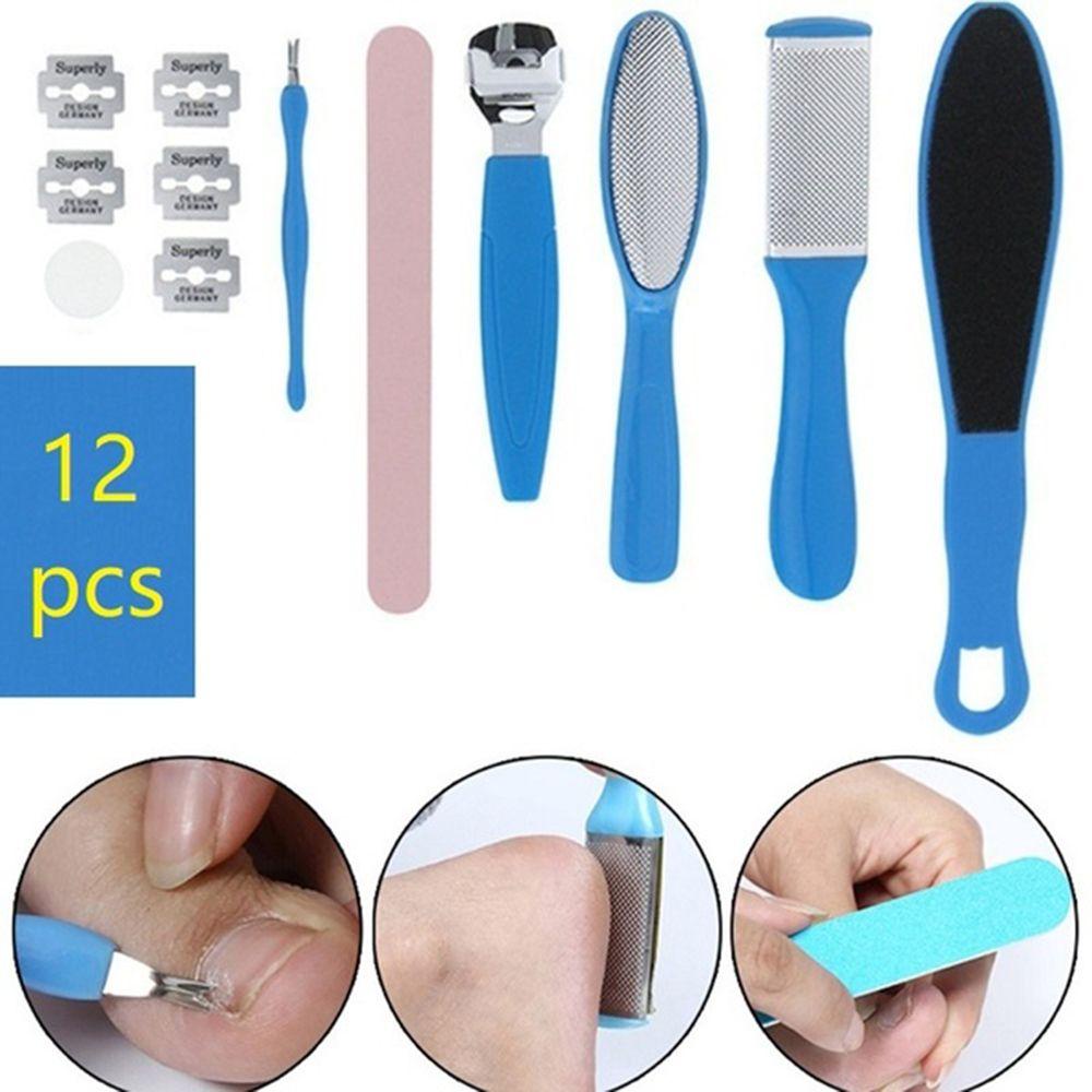 Bộ 6 / 9 / 12 Dụng Cụ Dũa Móng Chân Tẩy Tế Bào Chết Thời Trang