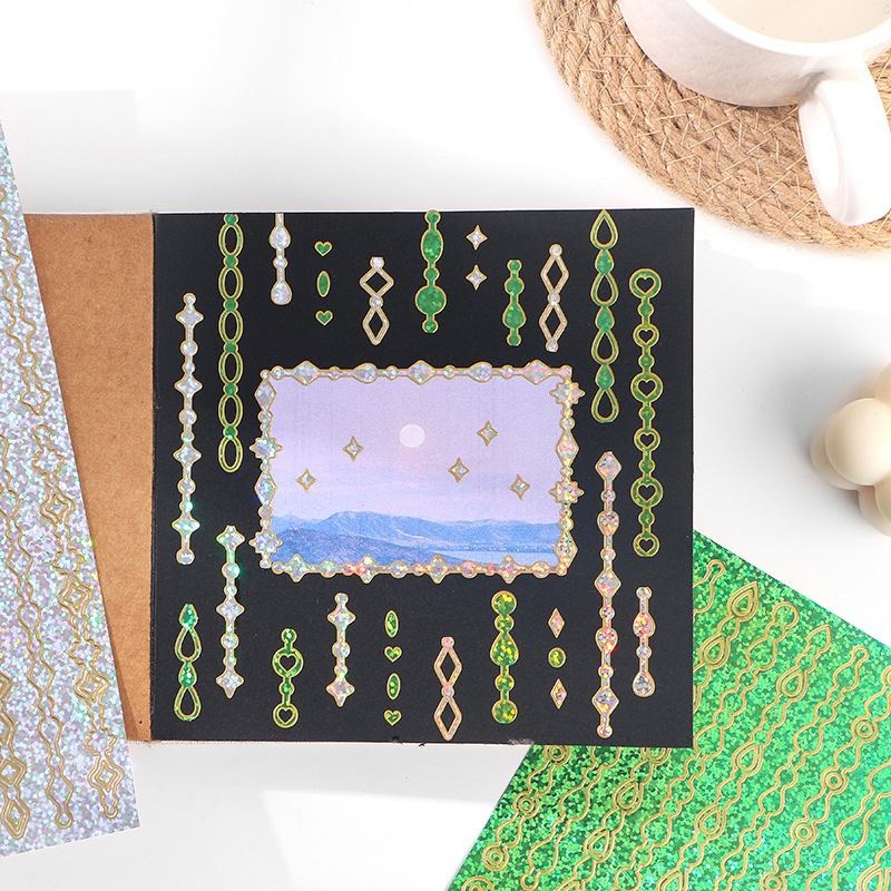 1 Miếng Dán Hình Ngôi Sao Và Mặt Trăng Đính Sequin Lấp Lánh