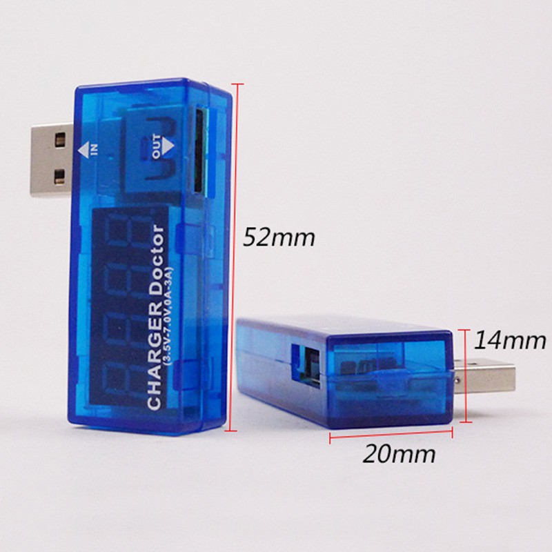 Usb Kiểm Tra Dòng Điện / Vôn / Vôn Kế Sạc Pin Điện Thoại Di Động