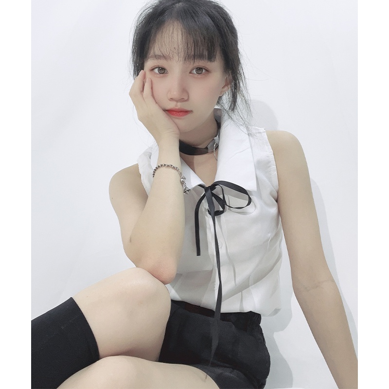 Bộ Trang Phục Hóa Trang Saw Man Reze Gồm Áo Sơ Mi + Cà Vạt + Tóc Giả + Cà Vạt Hóa Trang Nhân Vật Anime Cho Nữ