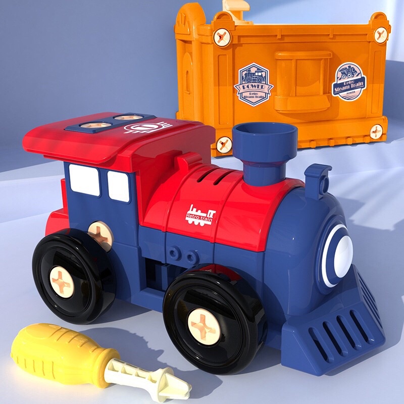 Đồ chơi lắp ráp 4 xe phương tiện rento loại to kèm tua vít siêu ngầu cho bé